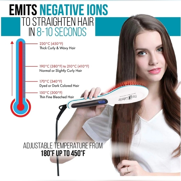 NIB Heated Straightening & Detangling Brush - Picture 4 of 5